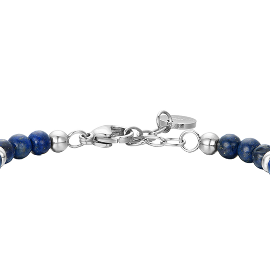 STEEL ANCHOR BABY BRACELET WITH BLUE STONES