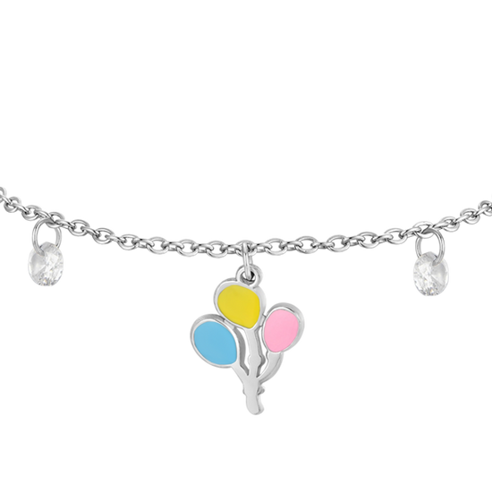 BRACCIALE BAMBINA IN ACCIAIO CON PALLONCINI Luca Barra