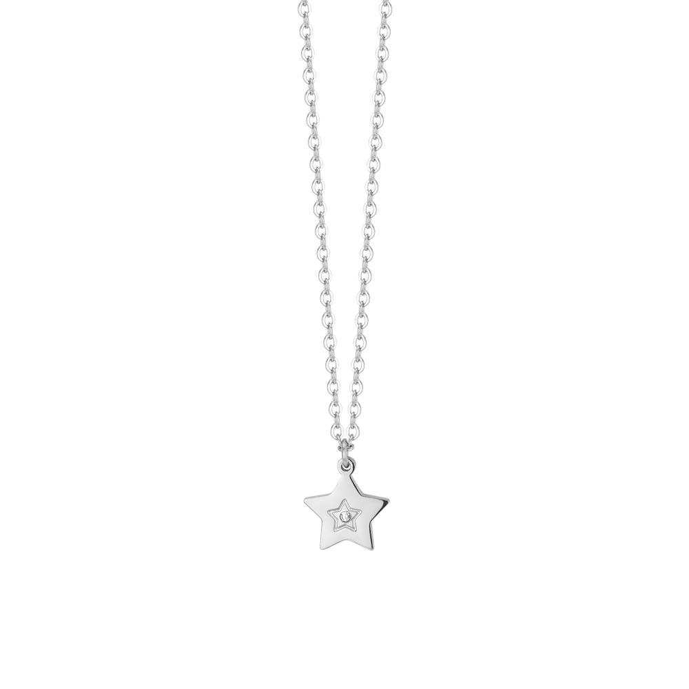 STEEL GIRL NECKLACE WITH STAR