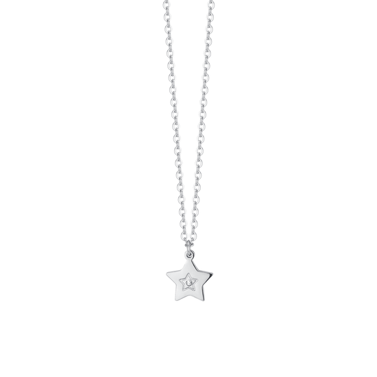 STEEL GIRL NECKLACE WITH STAR