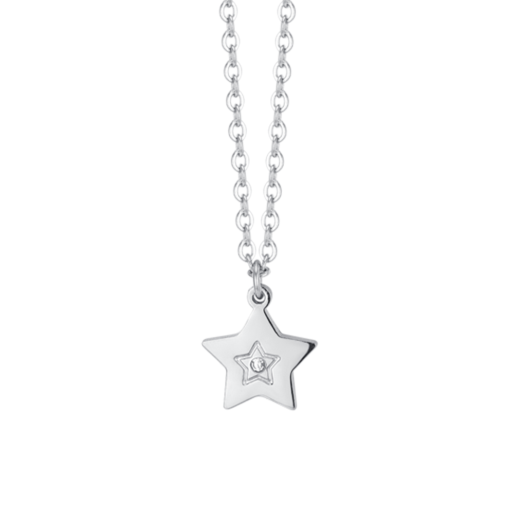 STEEL GIRL NECKLACE WITH STAR