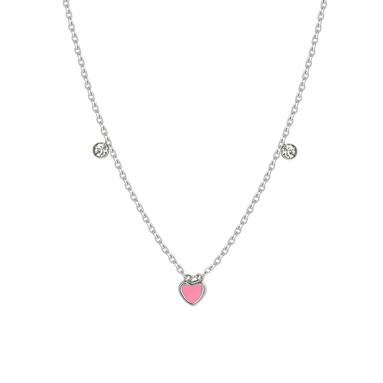 STEEL HEART GIRL NECKLACE