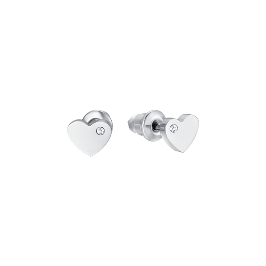 LITTLE GIRL STEEL EARRINGS WITH HEART