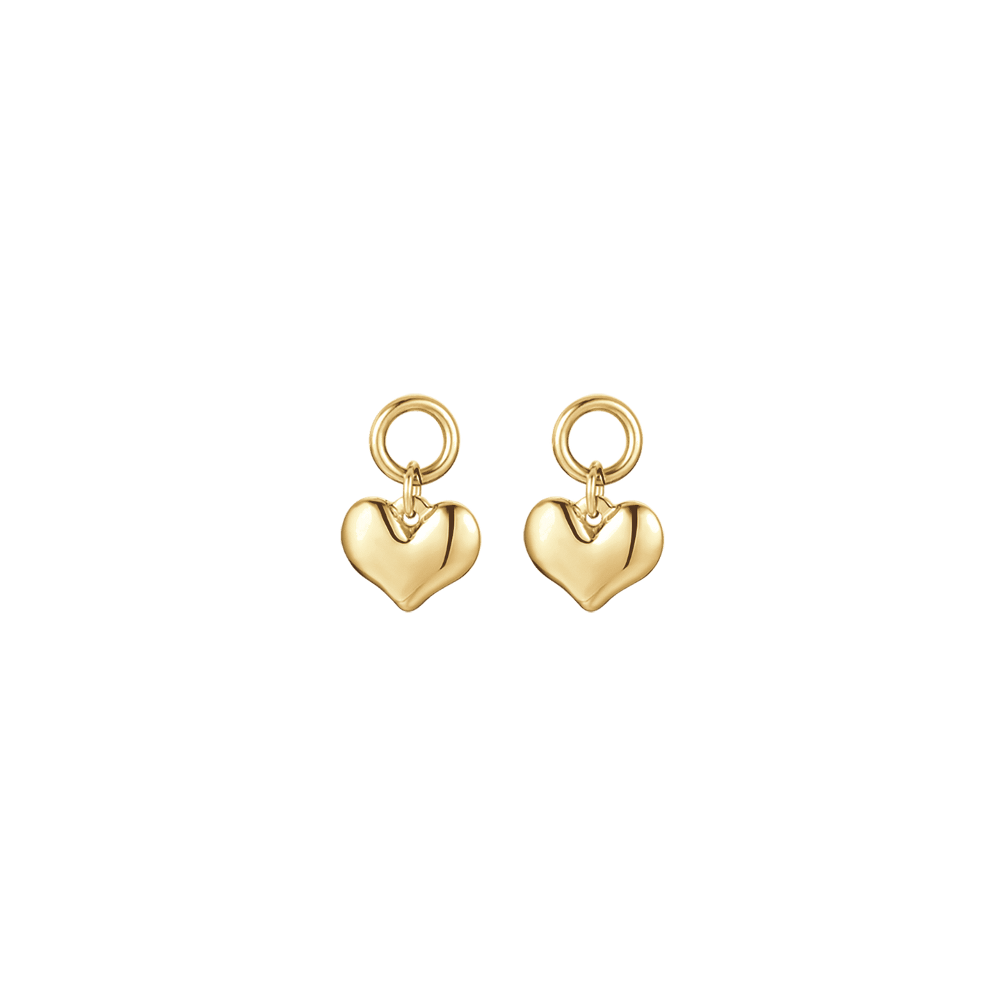 WOMEN STEEL EARRINGS WITH HEARTS