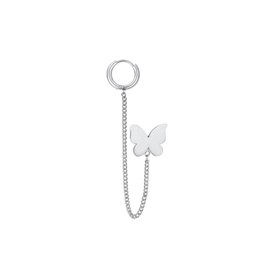 MONO STEEL WOMEN'S EARRING WITH BUTTERFLY