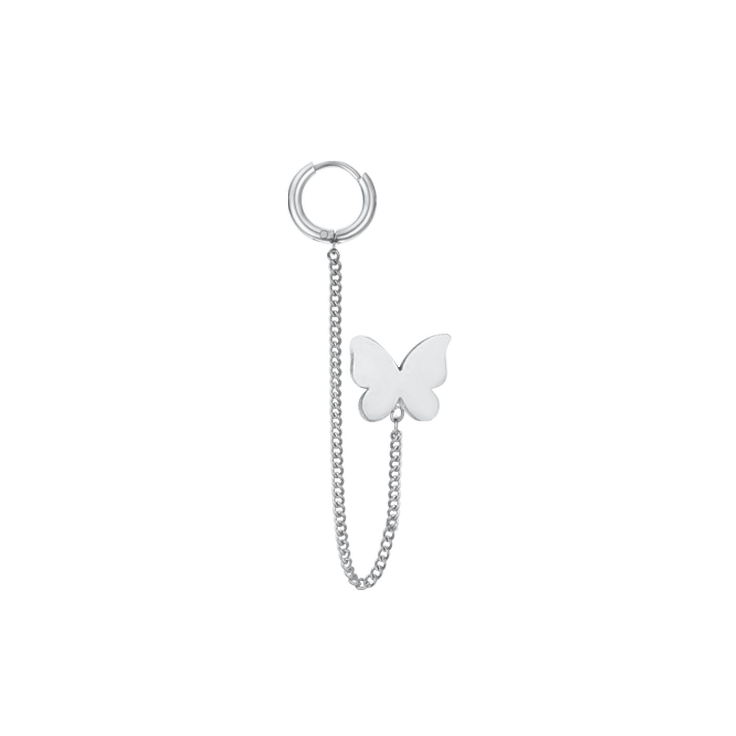 MONO WOMAN'S EARRING IN STEEL WITH BUTTERFLY Luca Barra