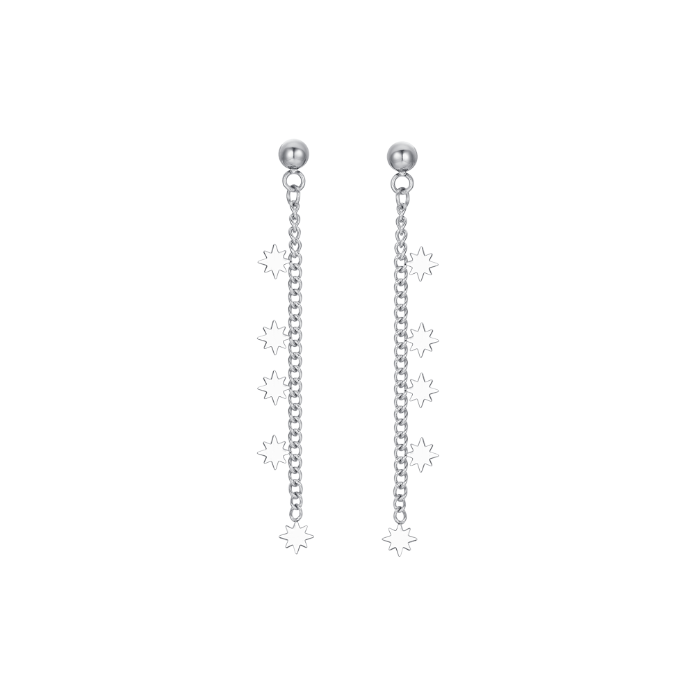 SISSI STARS STEEL LADIES EARRINGS