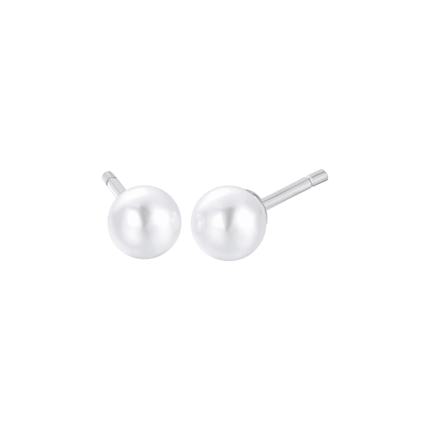 STEEL WOMEN'S PEARL EARRINGS