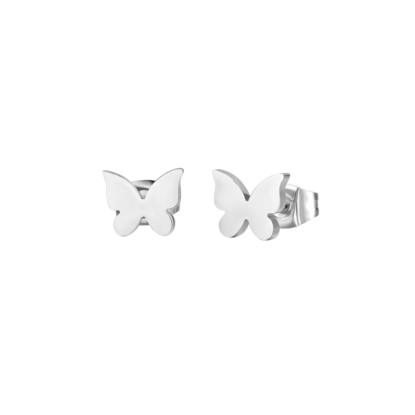 WOMEN'S STEEL BUTTERFLY EARRINGS