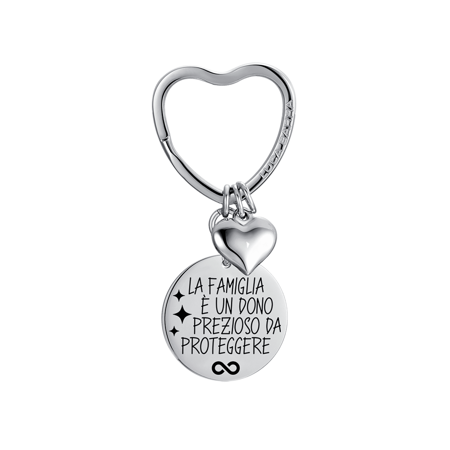 STEEL WOMEN'S KEYCHAIN FAMILY IS A PRECIOUS GIFT TO PROTECT