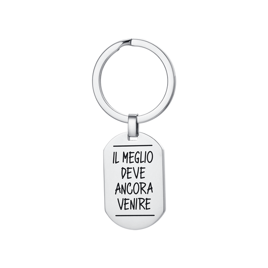 KEYCHAIN MENIN STEEL THE BEST IS STILL TO COME Luca Barra