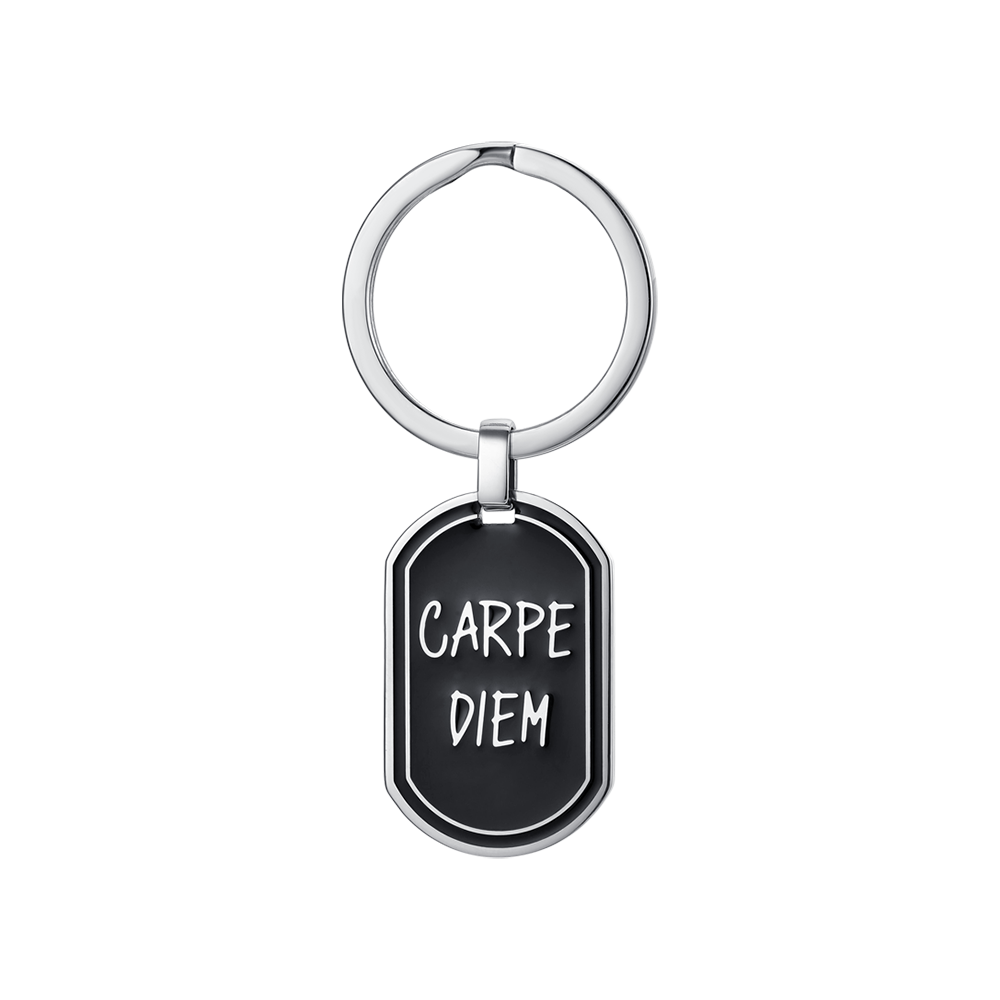 CARPE DIEM STEEL MEN'S KEY TAG Luca Barra