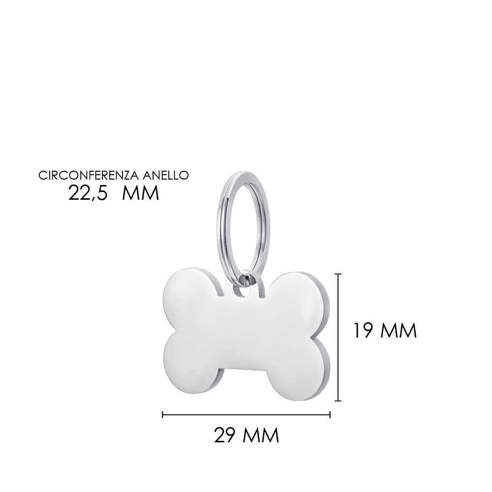 CUSTOMIZABLE DOG AND CAT BONE TAG