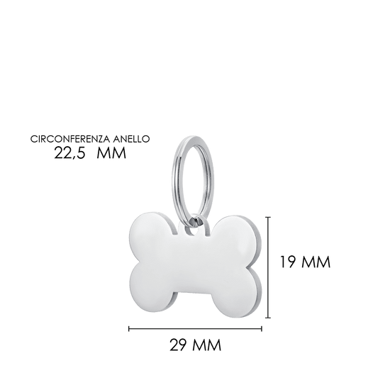 CUSTOMIZABLE DOG AND CAT BONE TAG