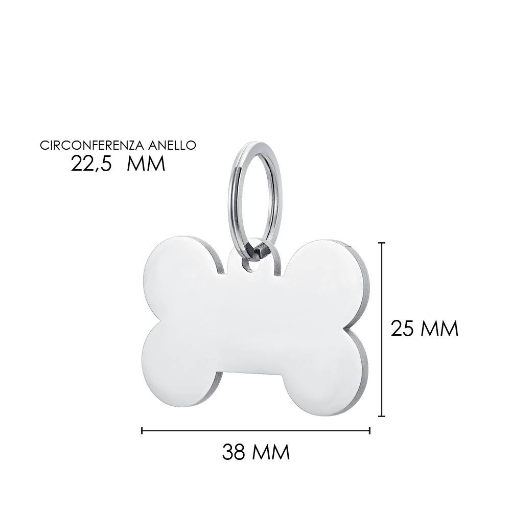 CUSTOMIZABLE DOG AND CAT BONE TAG