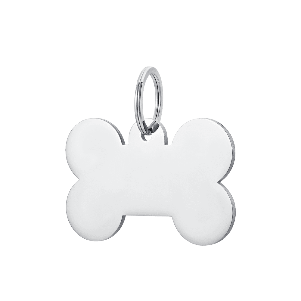 CUSTOMIZABLE DOG AND CAT BONE TAG