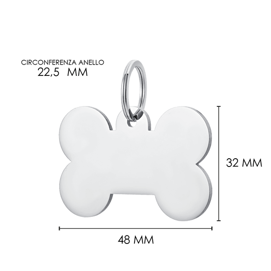 CUSTOMIZABLE DOG AND CAT BONE TAG